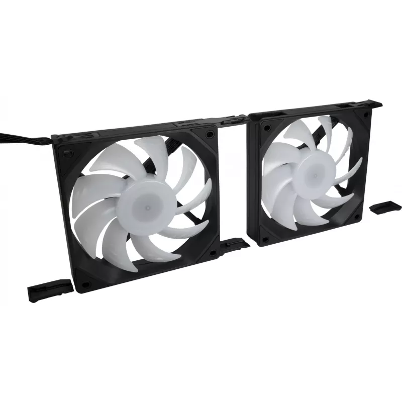 Computerbehuizing-ventilator INTER-TECH ES-011, 120 mm, zwart, 1 stuks