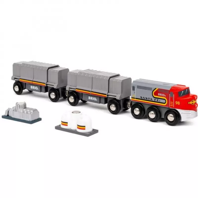 Trein BRIO World Santa Fe Train Trains of the World meerkleurig