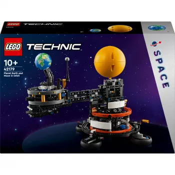 LEGO Technic Aarde en Maan in een baan om de aarde ruimtespeelgoed voor jongens en meisjes vanaf 10 jaar zonnestelsel bouwspeelgoed met planeten