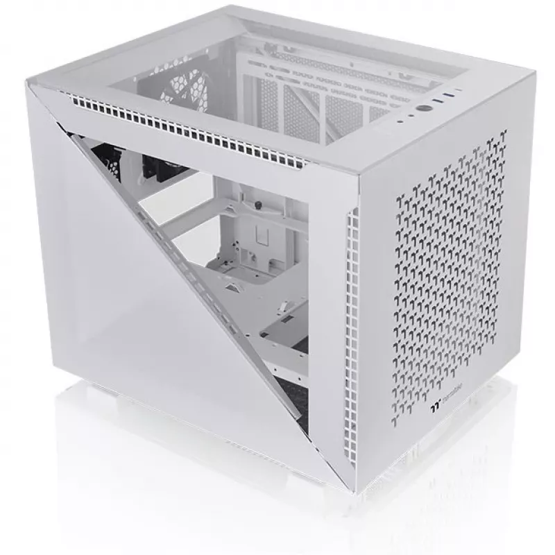 PC-behuizing Thermaltake Divider 200 TG Air Snow micro tower wit