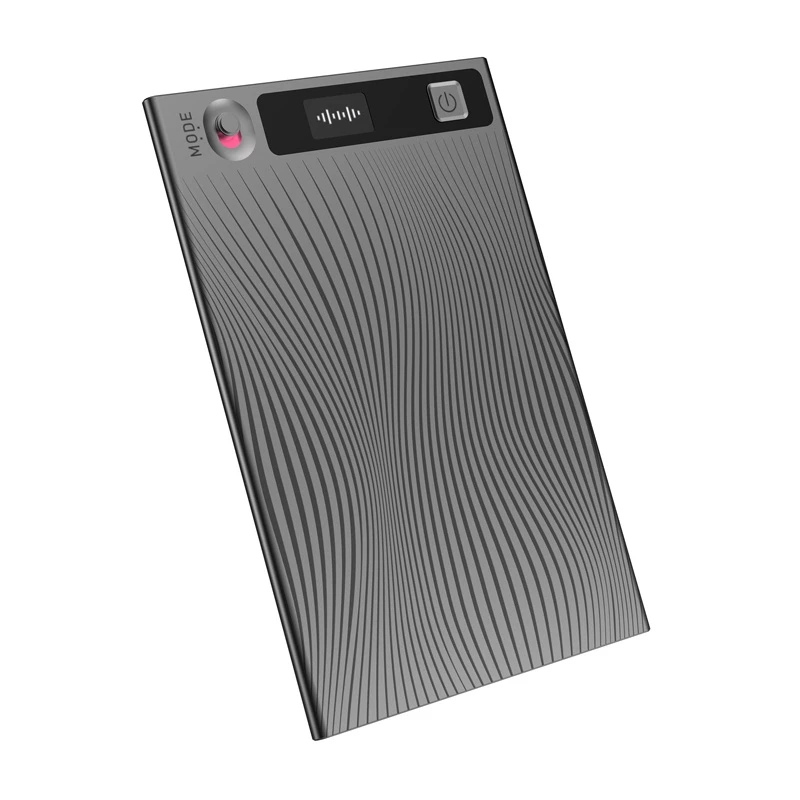 Spraakrecorder Mobvoi TicNote grijs met 16 GB geheugen, compacte digitale dictafoon