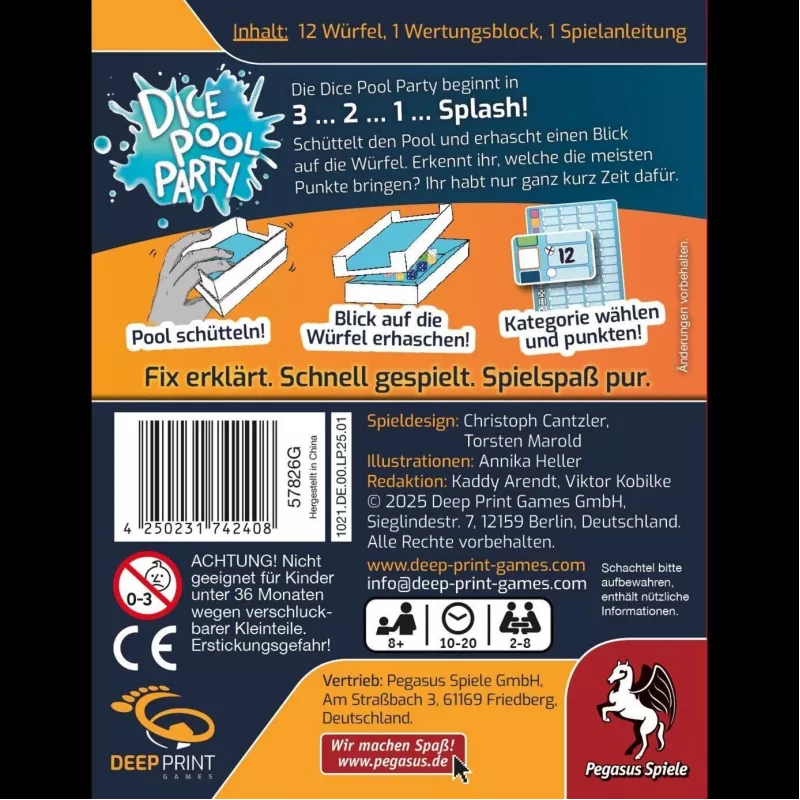Deep Print Games: Dice Pool Party, dobbelspel