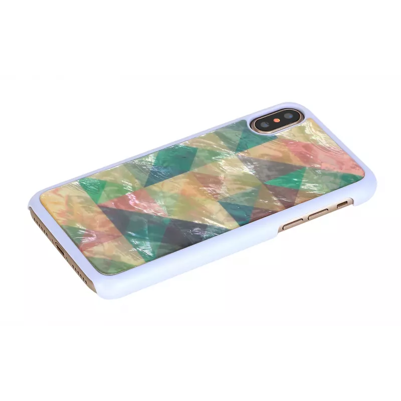 Beschermhoes iKins voor iPhone XS/S Mosaic wit