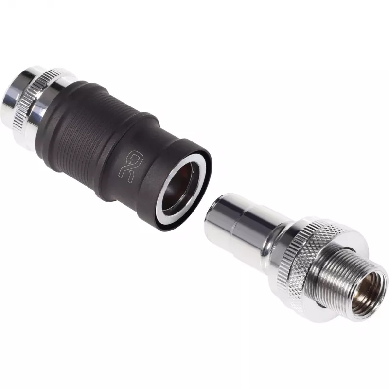 Alphacool Quick Disconnect set BLH1A IG-IG met Schott-aansluiting – snelkoppelingspaar voor G½/G1/4-aansluitingen