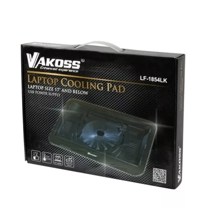 Vakoss LF-1854LK notebookkoelpad 43,2 cm (17) zwart