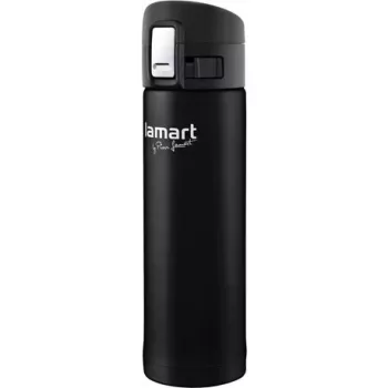 Thermobeker LAMART LT4045 400 ml roestvrijstalen vacuümgeïsoleerde reisbeker, Ø 6,4 cm