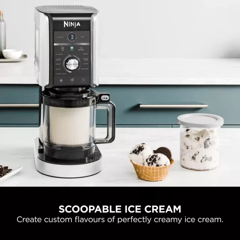 Ninja Creami Deluxe NC502CH, ijs- en ijsmachine, zwart