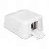 Elektronicabehuizing DeLOCK 86235 wit breedte 65 mm diepte 47 mm hoogte 29 mm