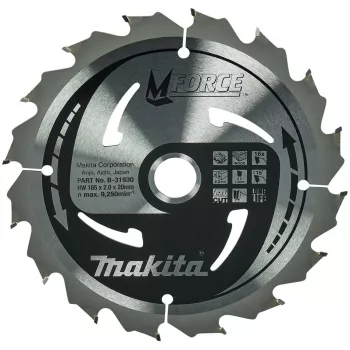 Makita M-Force - cirkelzaagblad - voor hout - 165 mm - 16 tanden (B-31930)
