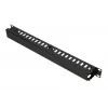 Extralink EX.9700 kabelorganizer 1U 19" met metalen deksel, zwart
