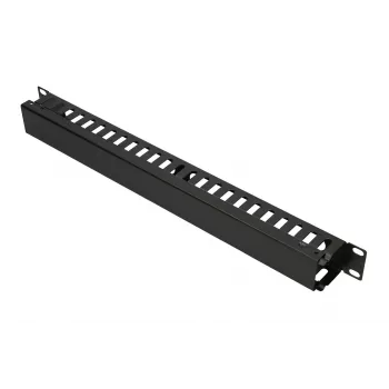 Kabelmanagementpaneel Extralink kabelmanager met metalen kap zwart metaal 48,3 cm