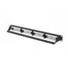 Patchpanel 1U LANBERG PPUA-1024-B, 24 poorten, Cat6a, U/UTP, 1U rack, diepte 102 mm, metaal, zwart