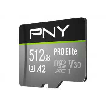 Flashgeheugen PNY 512GB microSDXC Class 10 P-SDUX512U3100PRO-GE