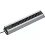 Stroomverlenging Bachmann 300.002 2 m 12 AC-stopcontacten zwart grijs