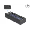 DeLOCK 64326 interface hub USB 3.2 Gen 2 (3.1 Gen 2) Type-C 10000 Mbit/s zwart
