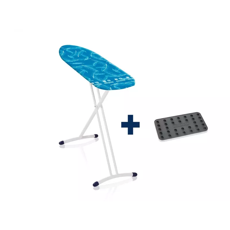 Strijkplank Leifheit Air Board L Solid Shoulder 130 x 38 cm, in hoogte verstelbaar 76–100 cm, tas, wit