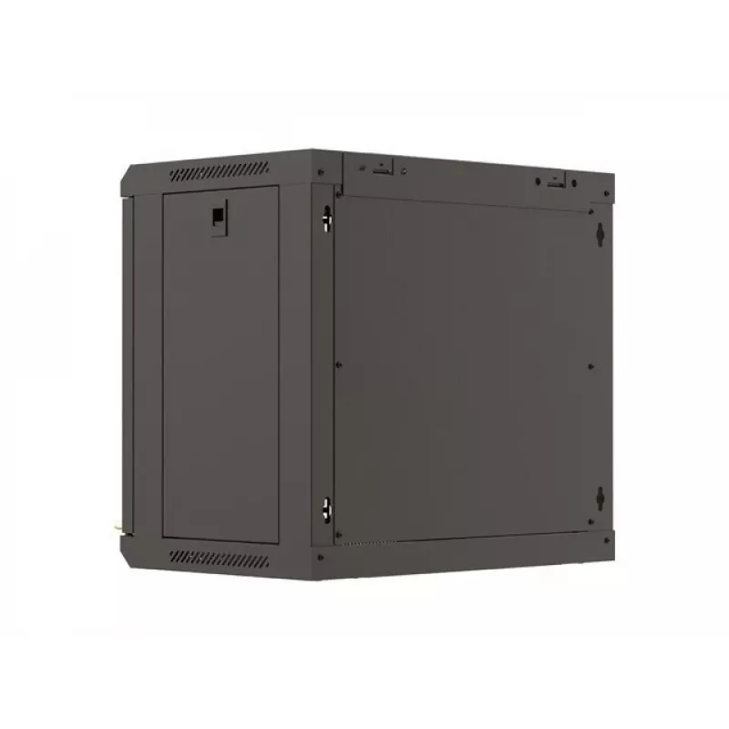 Wandmontage rack LANBERG WF03-5309-10B, 9U, 500×350×540 mm, max. belasting 60 kg, zwart