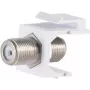 Keystone-module ShiverPeaks 08-10071 vlak zilver wit F-connector