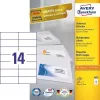 Avery 3653 zelfklevend etiket rechthoek permanent wit 1400 stuks