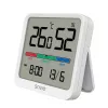 Binnenruimte temperatuur- en vochtigheidssensor SAVIO CT-01/W, LCD-display, -10–55 °C, 10–99 % rV, batterij CR2032