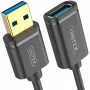 UNITEK Y-C457GBK USB-kabel USB 3.2 Gen 1 (3.1 Gen 1) 1 m USB A zwart