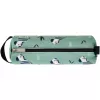 Zachte etui Herlitz Quattro Crazy Zebra polyester zwart groen wit 215x70x80mm
