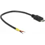 USB-kabel DeLOCK 0,15 m micro-USB B zwart