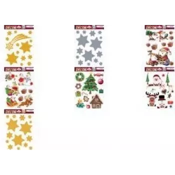5x sticker sterren zilver (15110)