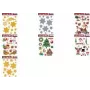5x sticker sterren zilver (15110)