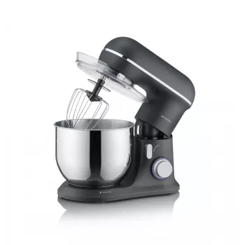 SEVERIN KM 3899 keukenmachine — 1200 W, 5,3 l RVS-kom, zwart