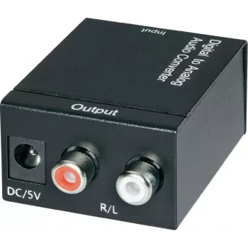 SpeaKa Professional 989149 AV-converter — Toslink (optisch) naar RCA digitale audioadapter