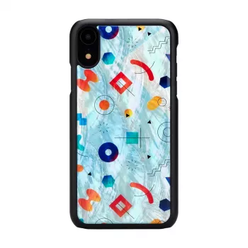 Beschermhoes iKins voor iPhone XR – zwart Poppin Rock-design