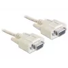 Seriële kabel DeLOCK 84250 grijs 5m Sub-D9