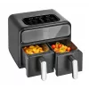 Amica AFM 7020 dubbele heteluchtfriteuse, 8 L, 2400 W, zwart