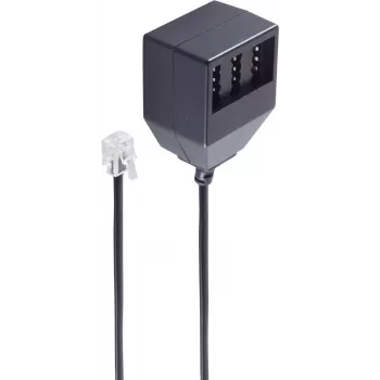 Telefoonkabel ShiverPeaks BS71017-1 0,2 m zwart