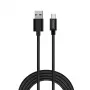 Savio CL-129 USB-kabel 2 m USB 2.0 USB A USB C zwart