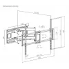Gembird WM-120 pc(s)-01 tv-houder/standaard 3,05 m (120) zwart
