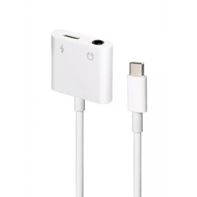 Kabel-adapter Gembird A-CM-3.5FP-01 — CDLA USB Type-C naar 4-polig 3,5 mm