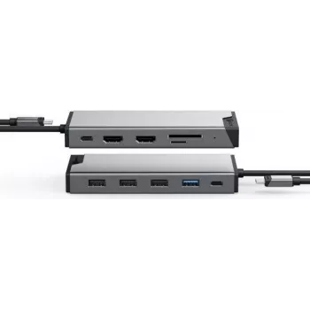 ALOGIC DV3 bedrade USB 3.2 Gen 1 (3.1 Gen 1) Type-C zilver (DUCDDV3)