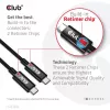 CLUB3D USB4 Gen3x2 Type-C bidirectionele kabel 8K60Hz, data 40Gbps, PD 240W(48V/5A) EPR M/M 2m / 6.56ft