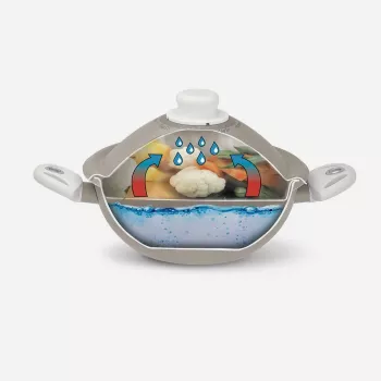 Pensofal White Diamond Vapsi kookpan 24 cm met twee handgrepen en deksel