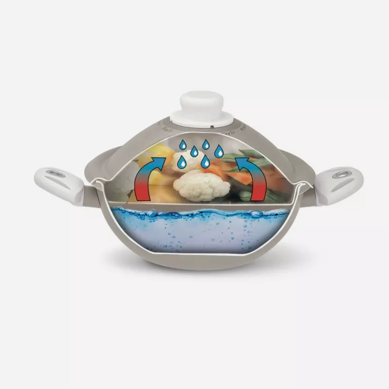 Pensofal White Diamond Vapsi kookpan 24 cm met twee handgrepen en deksel