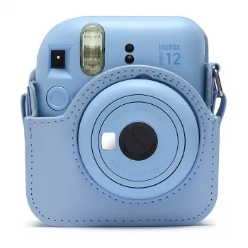 Fujifilm Instax - cameratas - kunstleer - pastelblauw - voor Instax Mini 12 (70100157188)