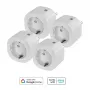 Slimme stopcontacten bundel Omajin OBU-4SP-SK-01 — 4-pack WLAN-compatibele slimme stopcontacten