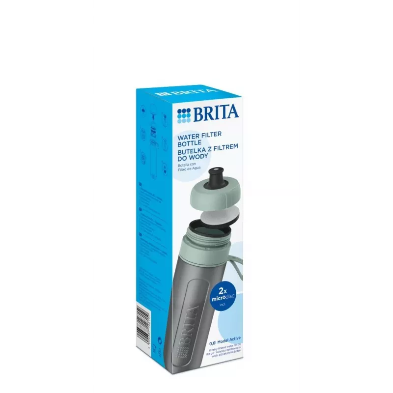 Brita Sports waterfilterfles Active donkergroen, groen