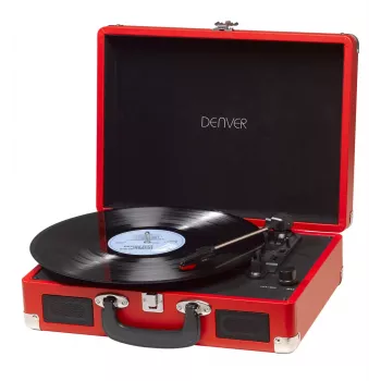 DENVER VPL-120 - platenspeler - rood