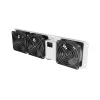 Verticaal ventilatiepaneel 19 inch voor serverrack, 3 ventilatoren, 230 V, grijs