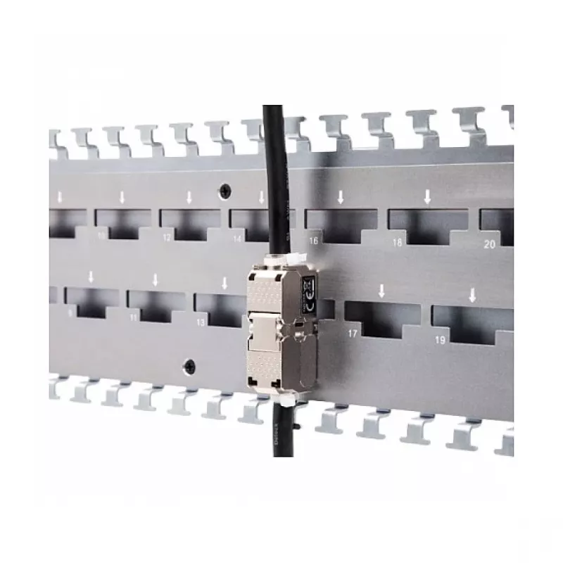 Netwerkkabel-koppelaar DeLOCK 88198 LSA naar LSA Cat.6A STP 31,6 mm roestvrij staal