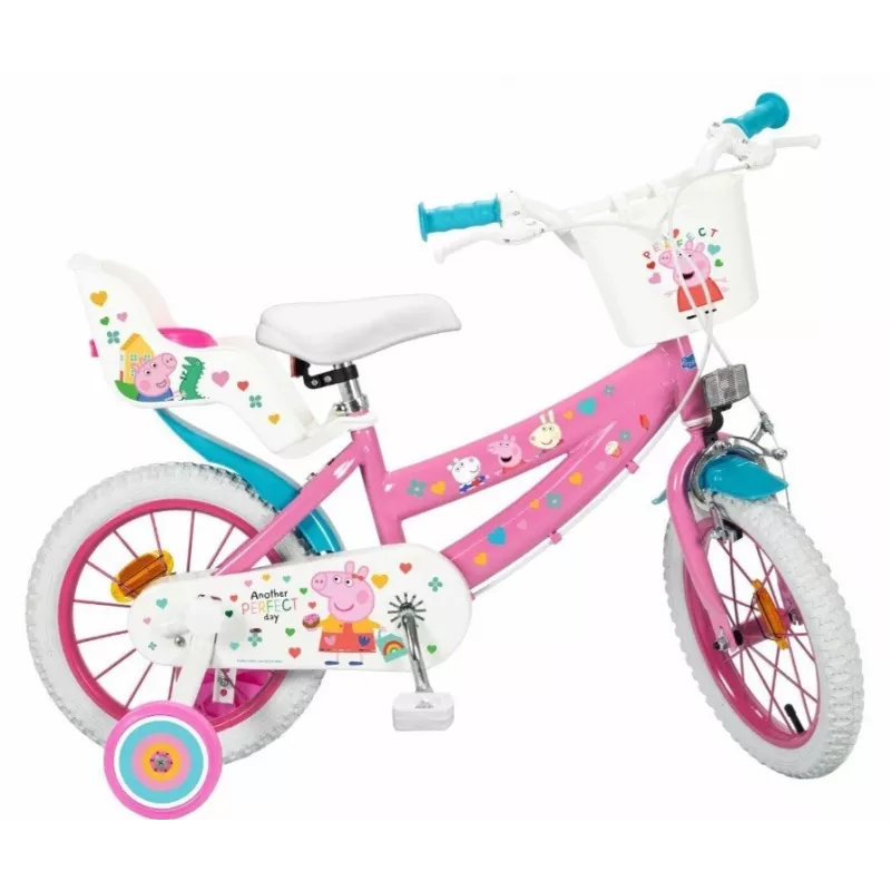 Kinderfiets 14 Peppa Pig roze 1495 TOIMSA
