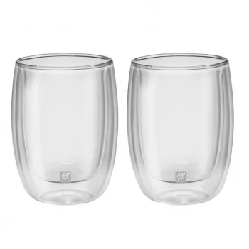 Borosilicaatglas dubbelwandige bak ZWILLING 39500-076, 200 ml, helder, 2-delige set
